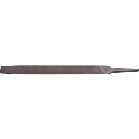 Lime d'atelier demi-ronde (sans manche) longueur de lame : 250 mm (coupe transv.: 25x7mm), taille 2 (moy.)