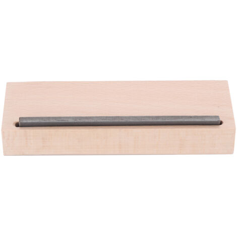 Lime de polissage pour manche de guitare, outil de biseautage des frettes avec bord coupant bois, accessoire pour instruments de musique.