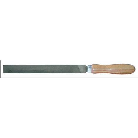 Lime Plate à Main, Manche Bois, 250 Mm, Bâtarde - Outifrance