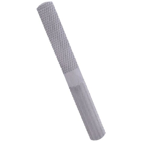 Lime plate demi-ronde 200 mm acier 4 en 1, outil à main pour travail du bois et menuiserie.