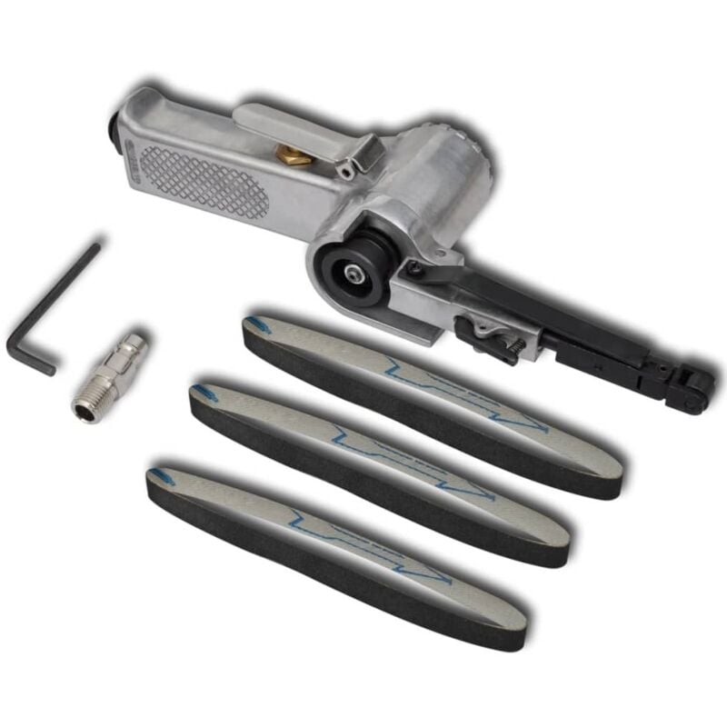 Vidaxl - Lime pneumatique avec 3 bandes abrasives