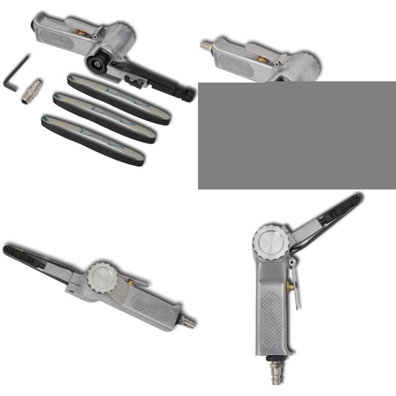 Vidaxl - Lime pneumatique avec 3 bandes abrasives - - Home & Living