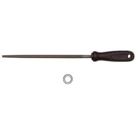 LIME TONDE CON MANICO PLASTICA- - 6 mm.150 taglio mezzo dolce - 2 pezzi
