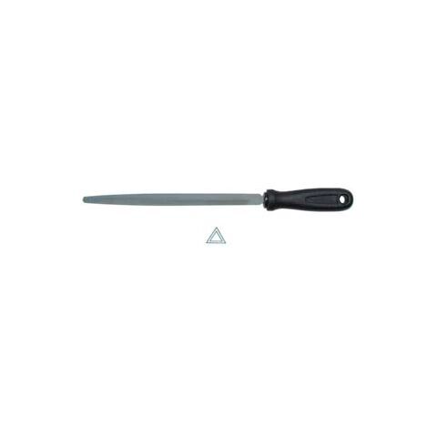 LIME TRIANGOLARI A BORDI VIVI REGOLARICON MANICO IN PLASTICA- - 4 mm.100 - 2 pezzi