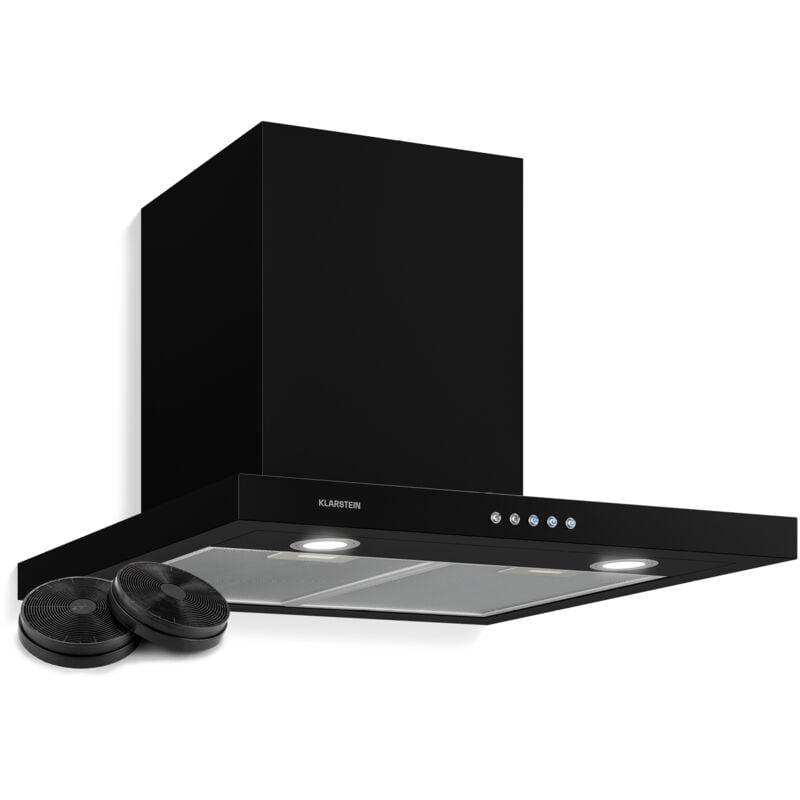 Klarstein - Limelight Hotte murale aspirante 60cm 600 m³/h classe a++ - noir