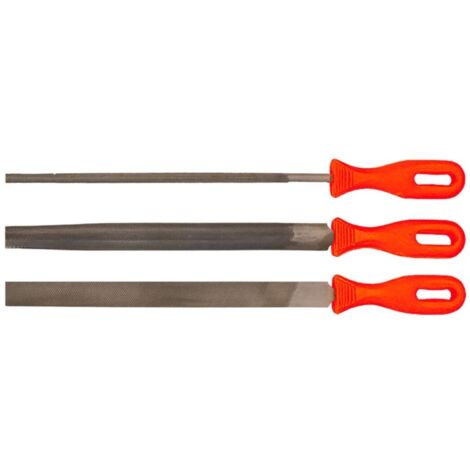 Limes à métaux, lot de 3