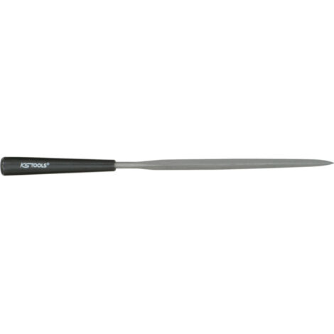 Kstools – Lime aiguille triangulaire 3mm – Acier spécial pour mécanique de précision – Longueur 145mm – Prise en main confortable