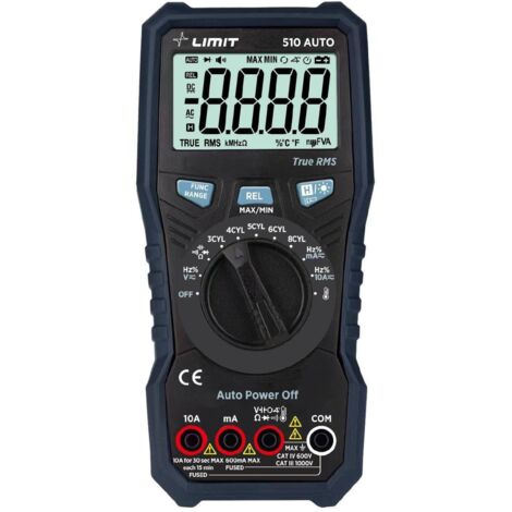 Limit DM 510 AUTO multimètre LCD rétroéclairé True RMS