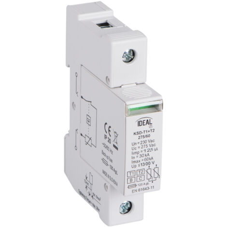 LIMITATORE DI SOVRATENSIONE KSD-T1+T2 275/60 1P - KANLUX