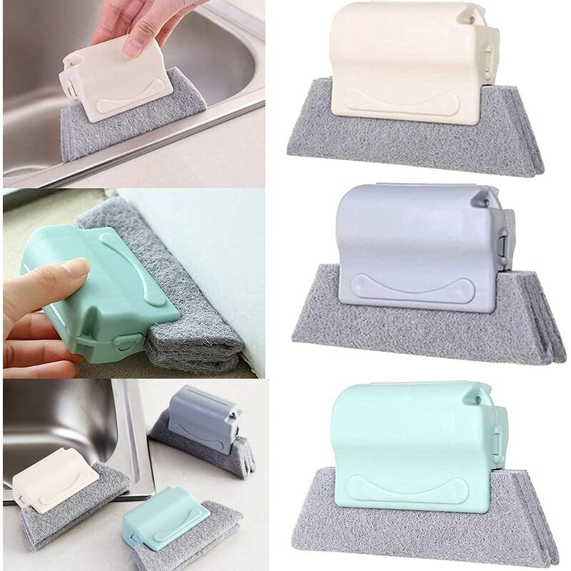 

Limpia rápidamente todas las esquinas y espacios, Herramientas de limpieza de grietas, Cepillo de limpieza de ranuras de ventanas, Cepillo mágico de