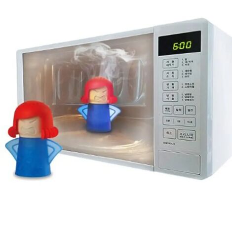 Limpia sin esfuerzo hornos microondas y refrigeradores con limpiadores a vapor (Azul)