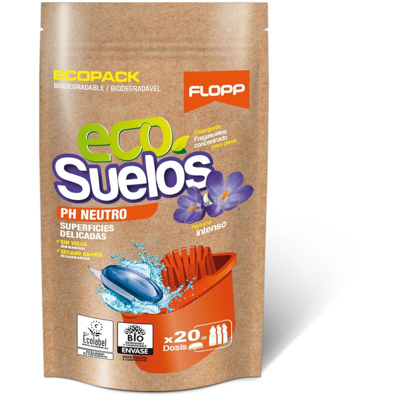 

Limpia Suelos Superficies Delicadas BIO Eco Pack Flopp 20 Caps