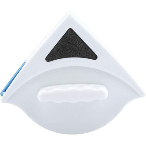 Limpiacristales magnético de doble cara, cepillo de limpieza magnético triangular de doble cara para limpiar ventanas de gran espesor (triángulo ABS de 3-8 mm para acristalamiento simple).