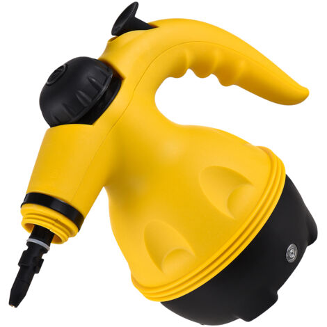 Limpiador a vapor manual de 1000 W con 10 accesorios para cocina, salón, baño, coche y ventanas.