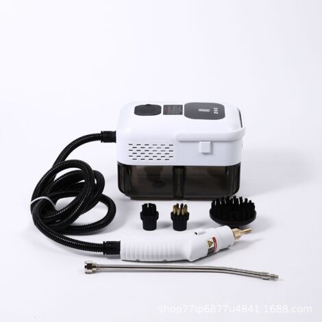 Limpiador a vapor portátil, 1500 vatios, depósito de agua de 1200 ml, 9 velocidades, apto para muebles de cocina, sofás, baños, coches, suelos, etc.