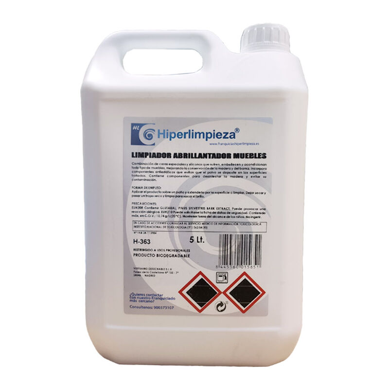 

Hiperlimpieza - Limpiador abrillantador muebles 5L