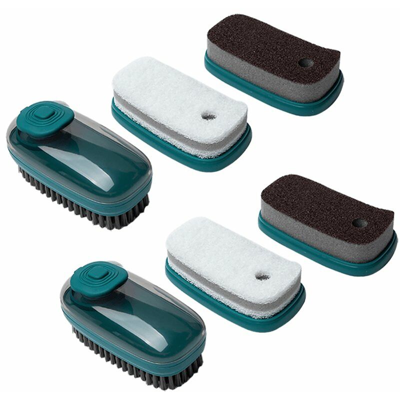 

Limpiador de cepillo de palma dispensador de jabon MIWUNA con dispensador de jabon para platos olla sarten fregadero de cocina ropa zapatos