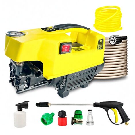 Limpiador de coches portátil de alta presión, máquina de limpieza de vehículos, herramienta de lavado de coches con espuma y accesorios completos.