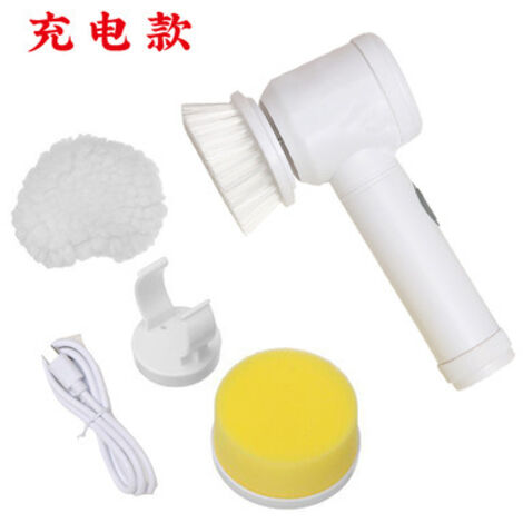 Limpiador de cocina eléctrico, baño, inodoro, cocina, limpieza de vidrios, cepillo de baño, mango de esponja, bañera, inodoro, cepillo de limpieza, herramienta