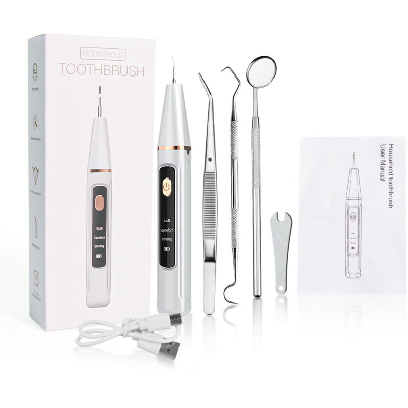 Limpiador de dientes ultrasónico eléctrico, vibración de alta frecuencia para eliminar el cálculo Dental, sarro, pasta de dientes de belleza para el