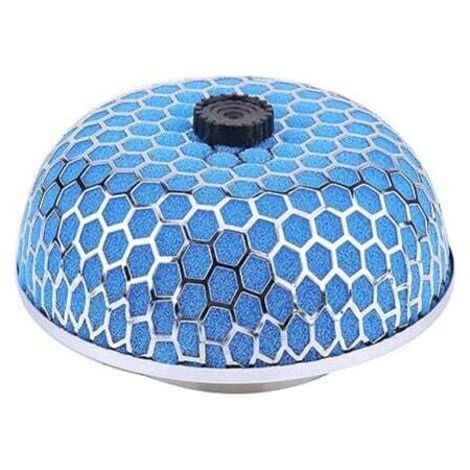 Limpiador de filtro de admisión de aire para coche KZQ, espuma de hongo universal de alto flujo (azul), para tuning de motocicletas y filtro de aire deportivo.
