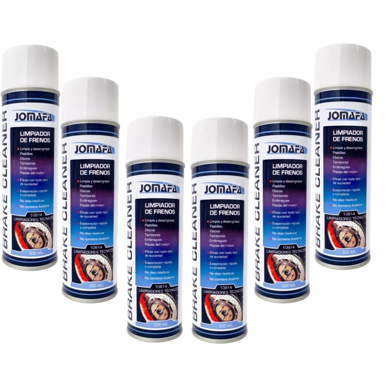 

Limpiador De Frenos De Disco, Embrague, Pastillas, Tambor 500Ml 6 Botes