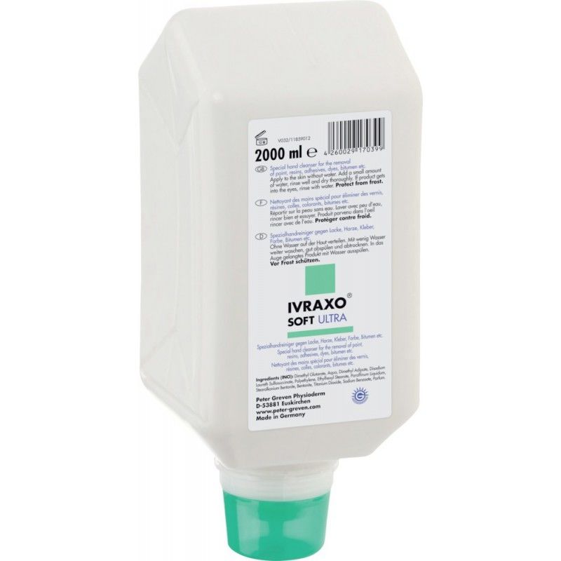 

Limpiador para manos Ivraxo Soft Ultra, 2000 ml (por 6)