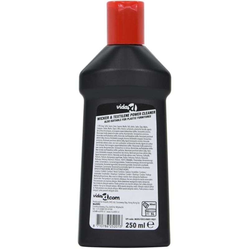 

Limpiador de muebles de jardín de ratán y textilene 250 ml
