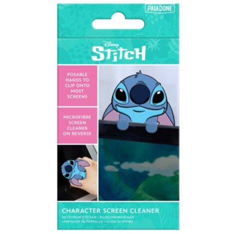 Limpiador de pantallas microfibra stitch con clip para sujetarse a la pantalla