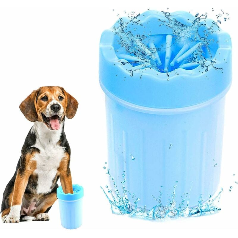 

Abcrital - Limpiador de patas de perro, limpiador de patas de perro portátil, limpiador de patas de perro de actualización, cepillo de limpieza de