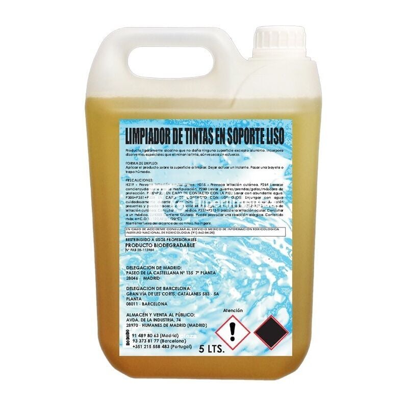 

Hiperlimpieza - Limpiador de tinta 5L