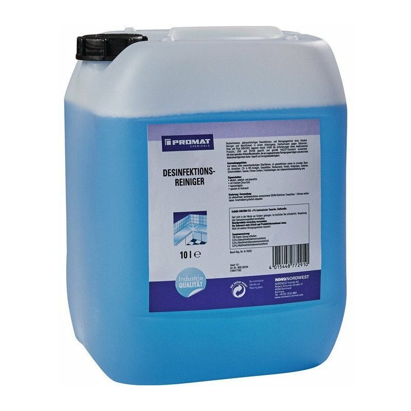 

Limpiador desinfectante del producto 10 l Bidon e Chemicals - Promat