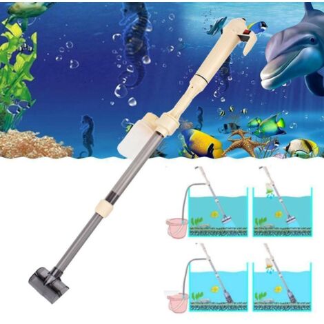 Limpiador eléctrico de grava, sifón, aspiradora, bomba de agua, filtro de acuario