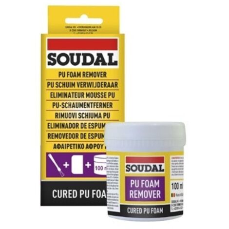 Limpiador espuma poliuretano seca 100 ml soudal