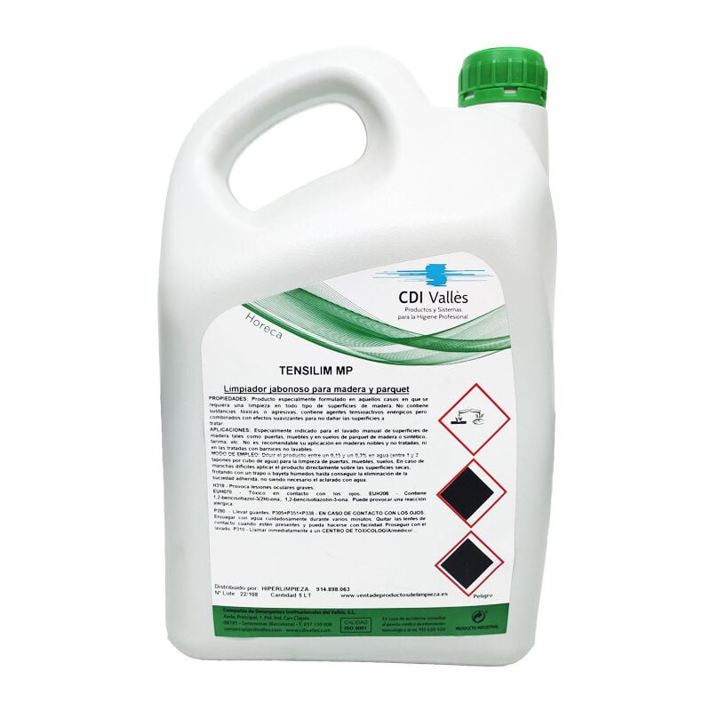 

Hiperlimpieza - Limpiador jabonoso madera 5L