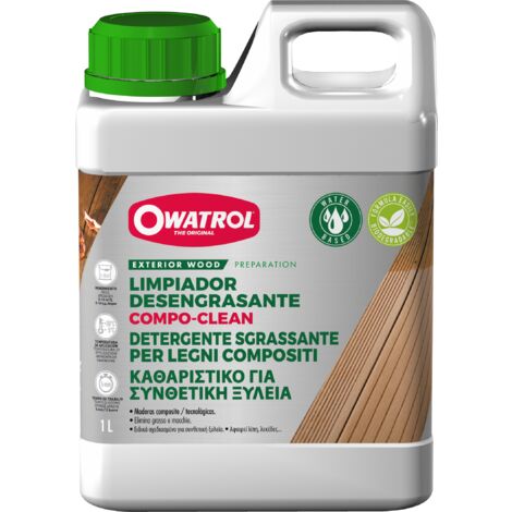 COMPO-CLEAN Owatrol - Limpiador desengrasante para maderas composite