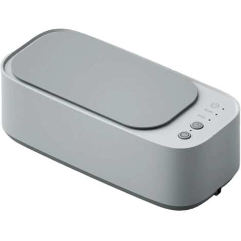 Limpiador ultrasónico automático para gafas, joyas, protectores bucales y lentes de contacto blandas portátiles pequeñas.