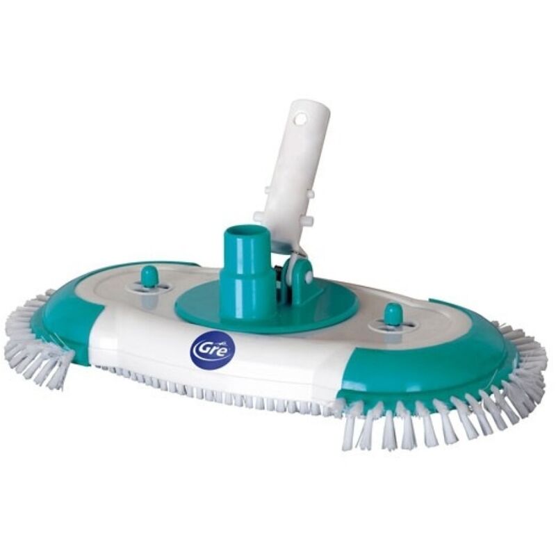 Gre - Limpiafondos Manual Ovalado Cepillos Laterales Conexion Depu