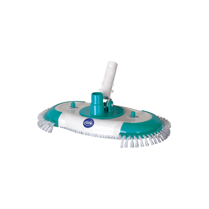 Gre - Limpiafondos Manual Ovalado Cepillos Laterales Conexion Depu