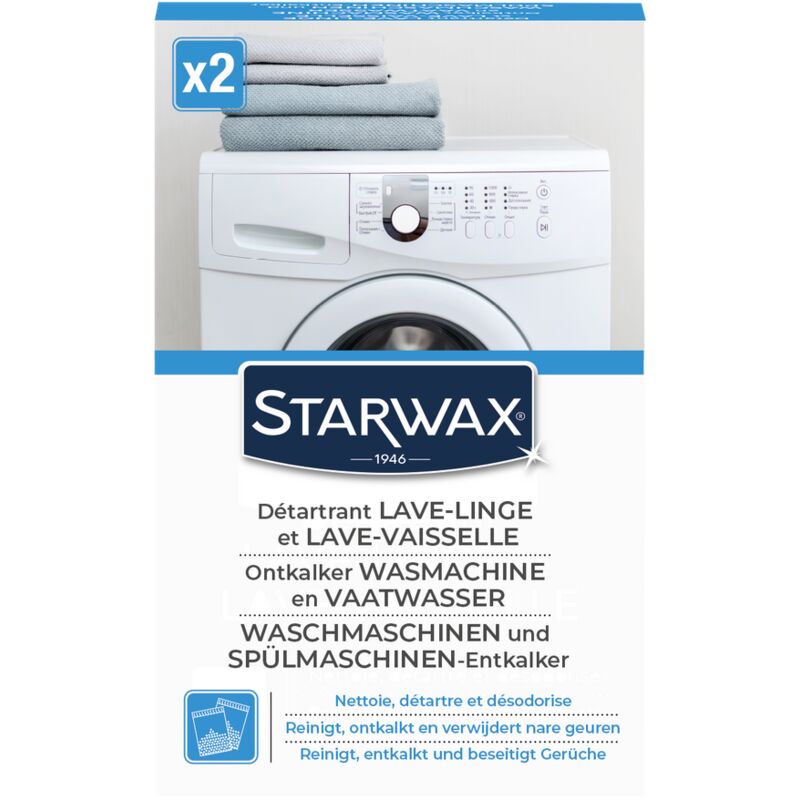 

Starwax - Limpieza de descalcificación lavadora y lavavajillas Electrodomésticos ' 2 x 75 g