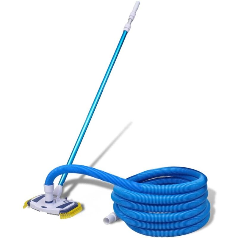 

Aspiradora de limpieza de piscinas palo telescópico y manguera - Azul - Vidaxl