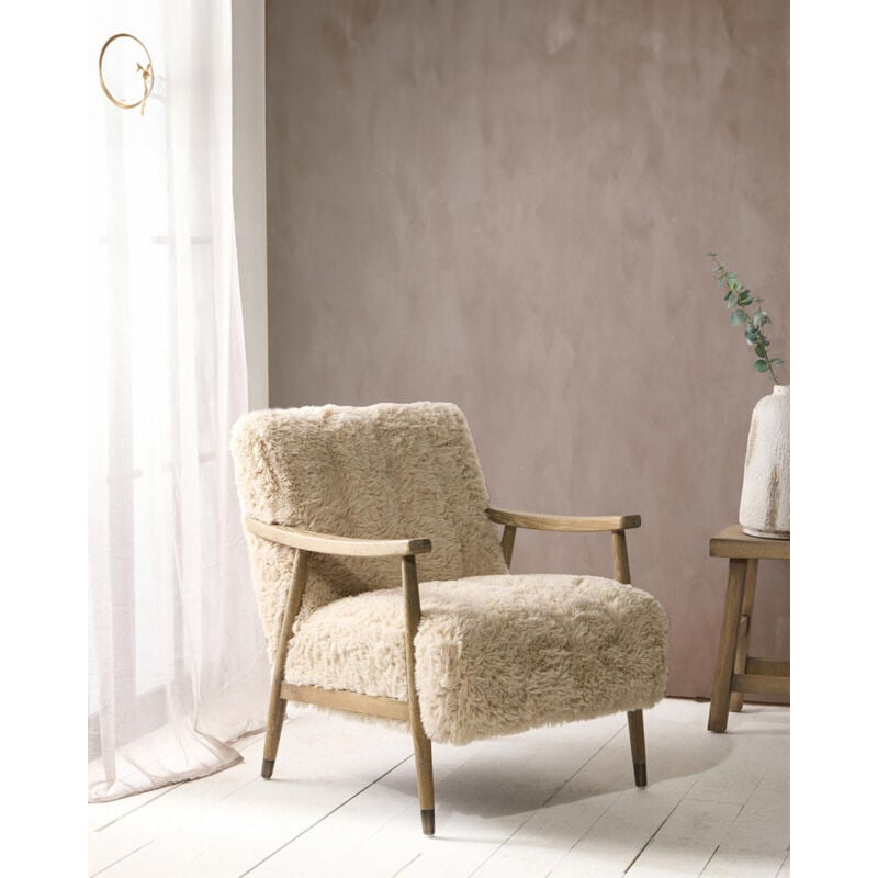 Lina - Fauteuil en bois massif