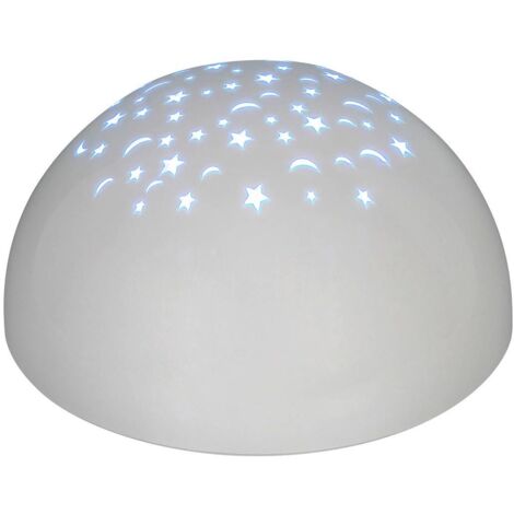 LINA, STARY EFFECT PROJECTOR, WHITE, IN-BUILT LED 0,5W RGB,