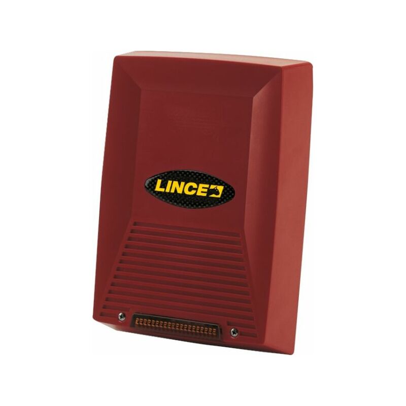 Image of Lince 1588SMART/FIRE sirena Smart autoalimentata per antincendio colore rosso alimentazione 24 v cc
