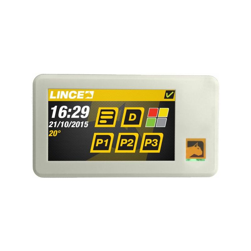 Image of lince 4150EURO-TOUCH tastiera digitale colore bianco per centrale antifurto EUROPLUS