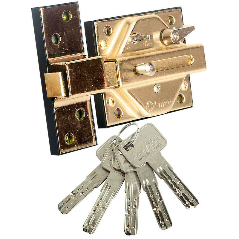 Serrure Haute Sécurité 7930r Laiton Fini Fer 97930rhl Lince Lince