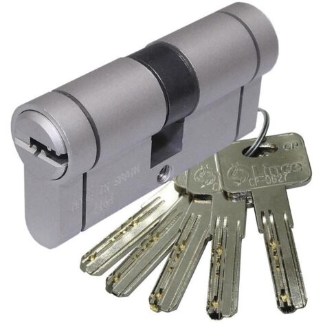 LINCE bombillo 9cp53030n 60mm niquel l/15mm , Cilindro de alta seguridad CPlus Desarrollada para asegurar una mayor protección contra los principales métodos de vandalismo