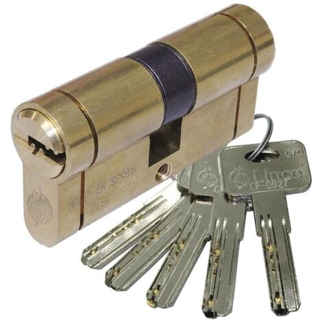 LINCE bombillo 9cp53535l latonado l/15mm , Cilindro de alta seguridad CPlus Desarrollada para asegurar una mayor protección contra los principales métodos de vandalismo Inc