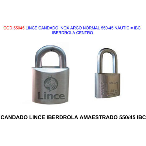 lince candado inox an 550-45 nautic   ibc   iberdrola centro