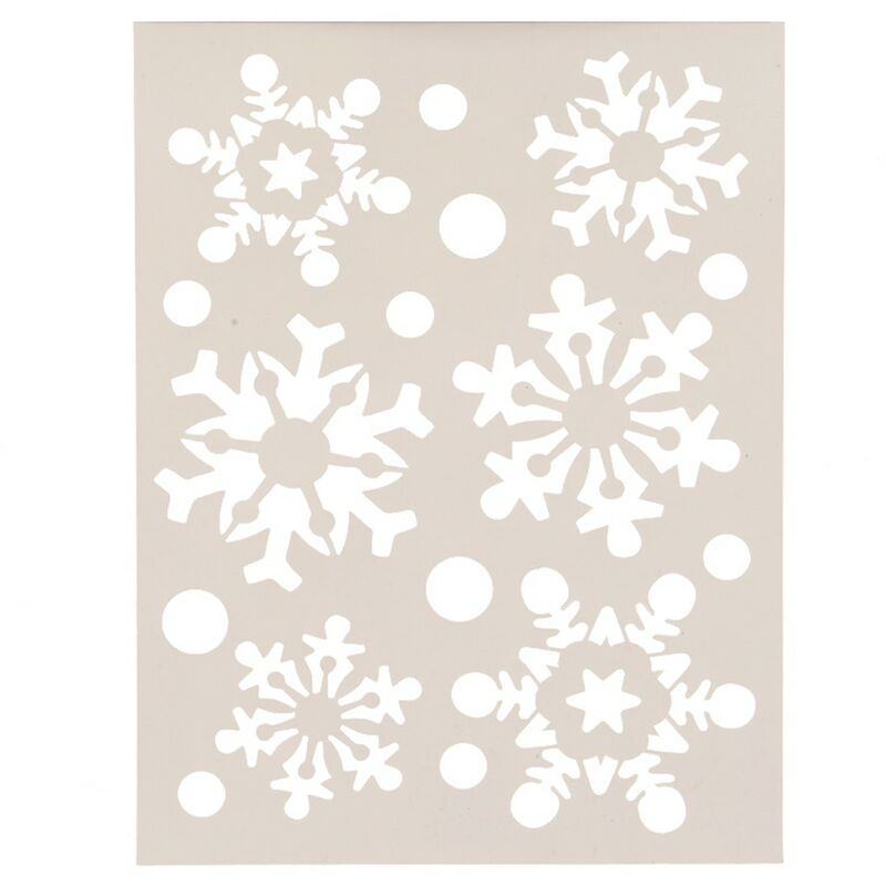 

Plantilla removible 21x30cm diseño copo de nieve - Decoris